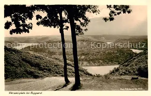 AK / Ansichtskarte  Boppard_Rhein Vierseenplatz Panorama Boppard Rhein