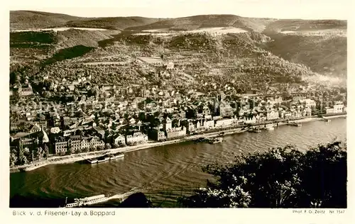 AK / Ansichtskarte  Boppard_Rhein Blick von der Filsener Lay Boppard Rhein