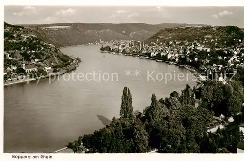 AK / Ansichtskarte  Boppard_Rhein Fliegeraufnahme Boppard Rhein