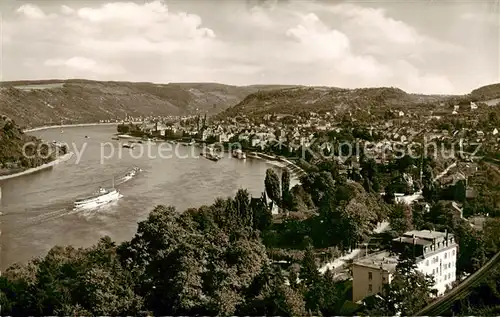 AK / Ansichtskarte  Boppard_Rhein Panorama Boppard Rhein