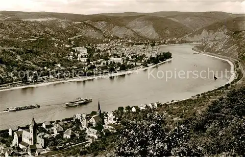 AK / Ansichtskarte 73810284 Kamp-Bornhofen_Rhein Blick auf Boppard 