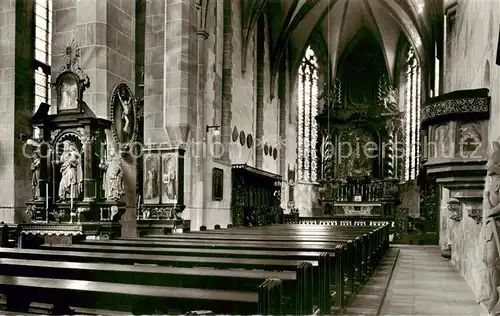AK / Ansichtskarte 73810292 Boppard_Rhein Inneres der Karmeliterkirche Boppard Rhein