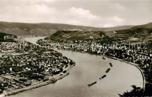 AK / Ansichtskarte  Boppard_Rhein Panorama Boppard Rhein