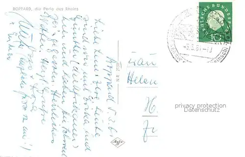 AK / Ansichtskarte  Boppard_Rhein Panorama Boppard Rhein