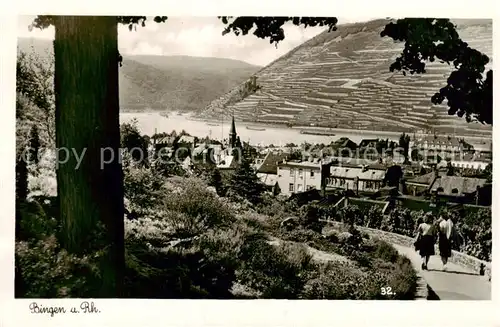 AK / Ansichtskarte  Bingen_Rhein Panorama Bingen Rhein