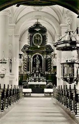 AK / Ansichtskarte  Beilstein_Mosel Karmelitenkirche Inneres mit Hochaltar Beilstein_Mosel