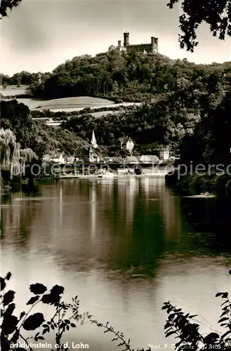 AK / Ansichtskarte  Balduinstein Lahnpartie mit Schloss Schaumburg Balduinstein