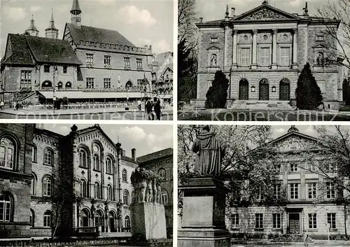 AK / Ansichtskarte  Goettingen__Niedersachsen Rathaus Deutsches Theater Auditorium Aula am Wilhelmsplatz 