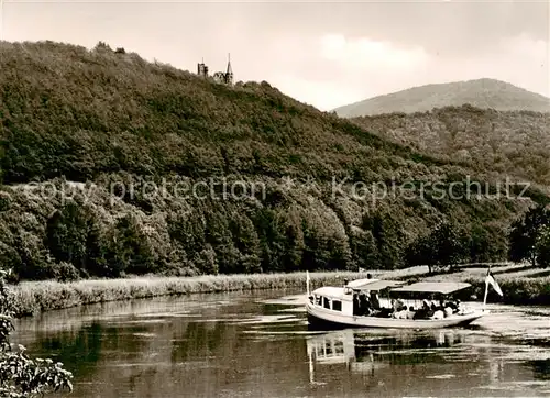 AK / Ansichtskarte  Bad_Sooden-Allendorf Motorboot Rundfahrt Bad_Sooden-Allendorf