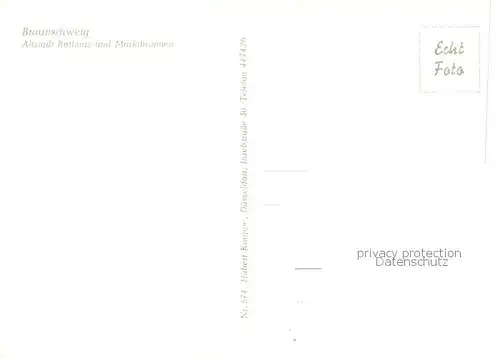 AK / Ansichtskarte  Braunschweig Altstadt Rathaus und Marktbrunnen Braunschweig