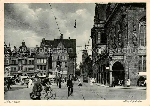 AK / Ansichtskarte  Bremen Marktplatz Bremen