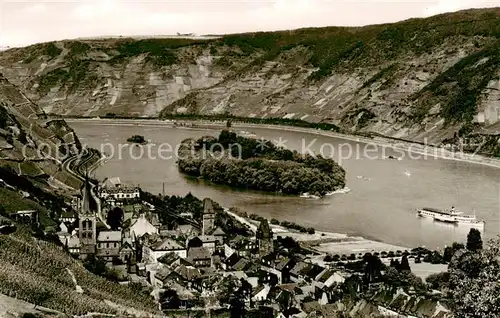 AK / Ansichtskarte  Bacharach_Rhein Panorama Bacharach Rhein