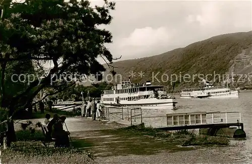 AK / Ansichtskarte 73810436 Bacharach_Rhein Rheinpromenade Bacharach Rhein