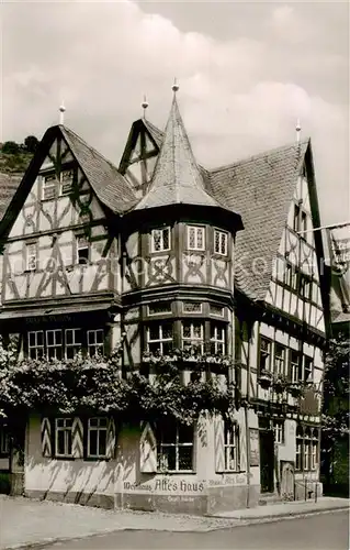 AK / Ansichtskarte  Bacharach_Rhein Altes Haus Bacharach Rhein