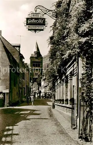 AK / Ansichtskarte 73810442 Bacharach_Rhein Bluecherstrasse mit Steeger Tor Bacharach Rhein