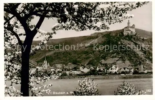 AK / Ansichtskarte  Braubach_Rhein Panorama Braubach Rhein