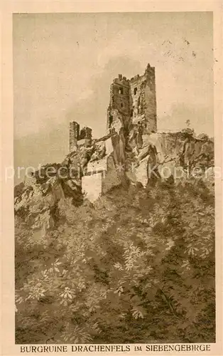 AK / Ansichtskarte  Koenigswinter_Rhein Burgruine Drachenfels 