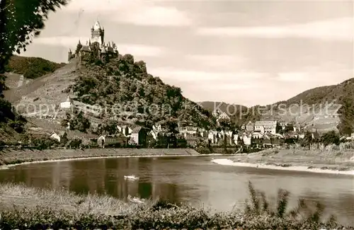 AK / Ansichtskarte  Cochem_Kochem_Mosel Panorama mit Burg 