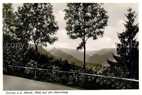 AK / Ansichtskarte  Cochem_Kochem_Mosel Blick auf die Winneburg 