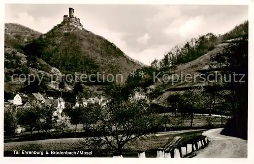 AK / Ansichtskarte  Brodenbach_Mosel Panorama mit Ehrenburg 