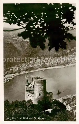 AK / Ansichtskarte 73810528 St_Goar_Rhein mit Burg Katz 