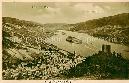 AK / Ansichtskarte  Lorch_Rheingau Panorama Lorch Rheingau