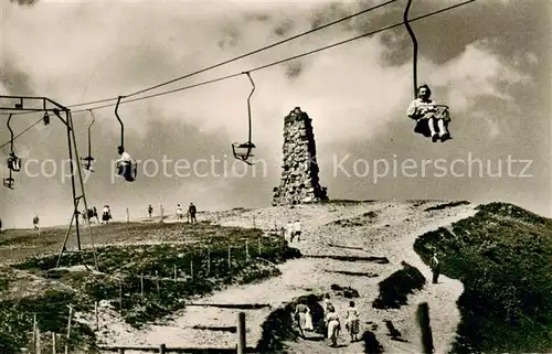 AK / Ansichtskarte  Sessellift_Chairlift_Telesiege Feldberg Schwebelift 