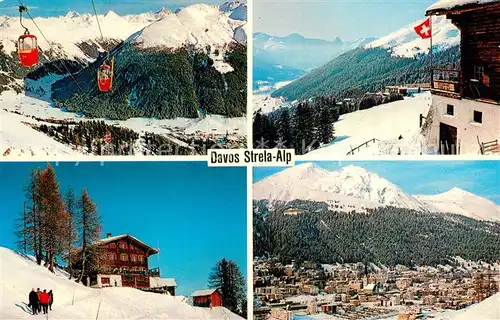 AK / Ansichtskarte 73810573 Seilbahn_Cable-Car_Telepherique Davos Strela Alp Tinzenhorn 