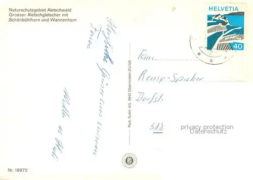 AK / Ansichtskarte  Wandern Aletschwag Grosser Aletschgletscher  