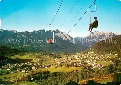 AK / Ansichtskarte 73810615 Sessellift_Chairlift_Telesiege Seefeld in Tirol 