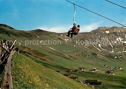 AK / Ansichtskarte  Sessellift_Chairlift_Telesiege Malbun Triesenberg 