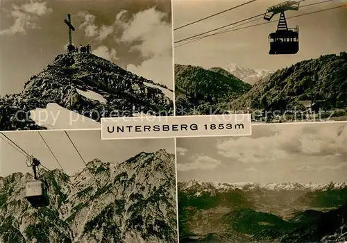 AK / Ansichtskarte  Seilbahn_Cable-Car_Telepherique Untesrberg 