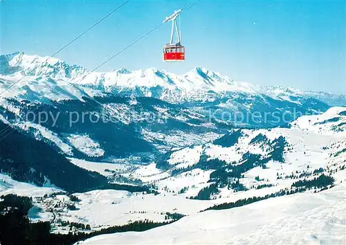 AK / Ansichtskarte 73810631 Seilbahn_Cable-Car_Telepherique Lenzerheide Valbella Parpan Rothorn 