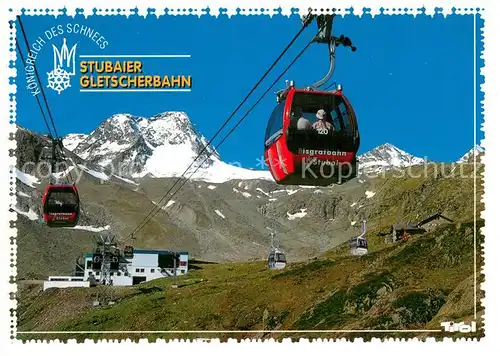 AK / Ansichtskarte  Seilbahn_Cable-Car_Telepherique Stubaier Gletscherbahn  