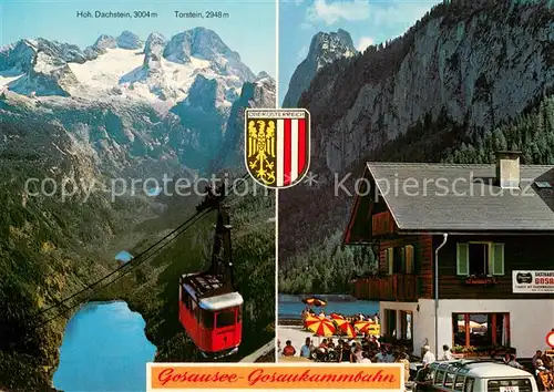 AK / Ansichtskarte 73810647 Seilbahn_Cable-Car_Telepherique Gosausee Gosaukammbahn 