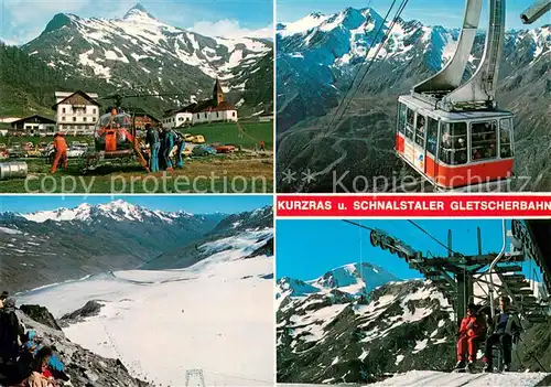 AK / Ansichtskarte 73810656 Seilbahn_Cable-Car_Telepherique Kurzrat Schnalstaler Gletscherbahn 