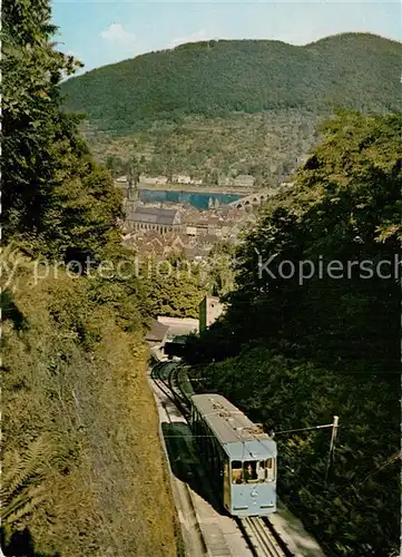 AK / Ansichtskarte  Bergbahn Heidelberg zum Koenigstuhl Bergbahn