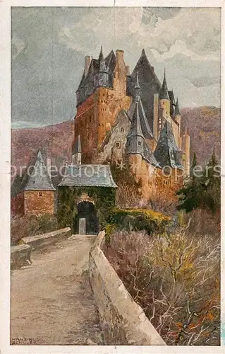AK / Ansichtskarte 73810695 Wierschem Burg Eltz Kuenstlerkarte Wierschem