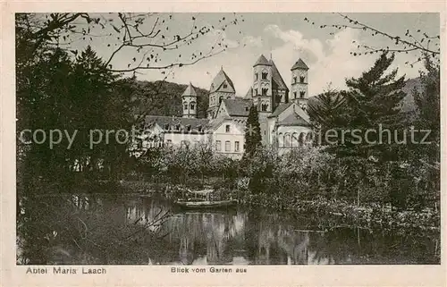 AK / Ansichtskarte 73810719 Maria_Laach__Kloster Blick vom Garten Feldpost 