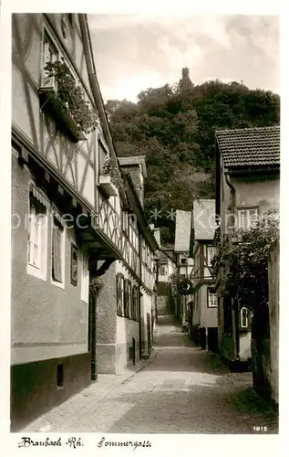 AK / Ansichtskarte 73810726 Braubach_Rhein Sommergasse Braubach Rhein