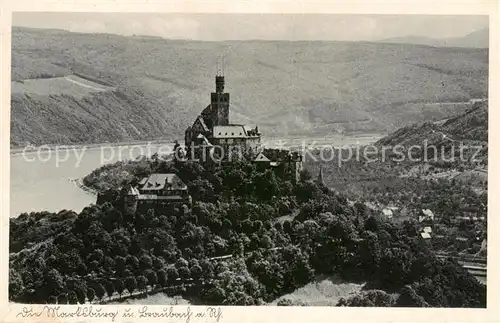 AK / Ansichtskarte  Braubach_Rhein Die Marksburg Braubach Rhein