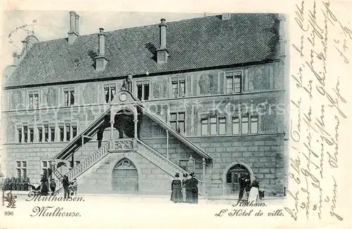 AK / Ansichtskarte Mulhouse_Muehlhausen_68_Alsace Hotel de Ville 