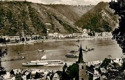 AK / Ansichtskarte  St_Goar_Rhein mit St Goarshausen 