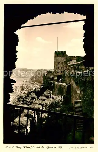 AK / Ansichtskarte  St_Goar_Rhein Blick von der Burg Rheinfels 