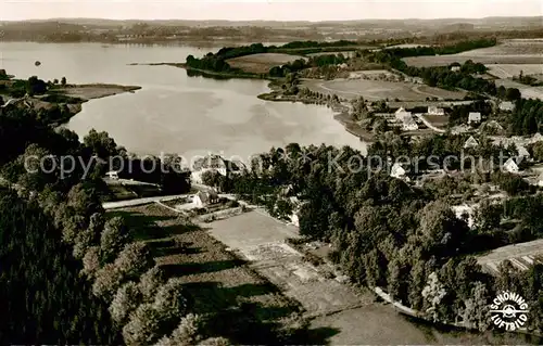 AK / Ansichtskarte  Holsteinische_Schweiz Seeschloss und Kellersee Fliegeraufnahme Holsteinische_Schweiz