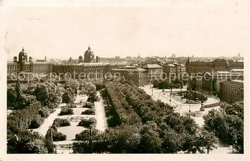 AK / Ansichtskarte  Wien_AT Blick vom Burgtheater auf Volksgarten und Parlament 