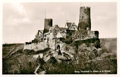 AK / Ansichtskarte  Alken_Mosel Burg Thurandt 