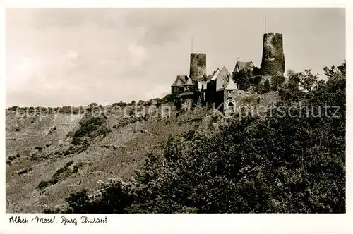 AK / Ansichtskarte  Alken_Mosel Burg Thurandt 