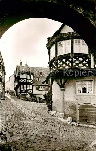 AK / Ansichtskarte  Enkirch_Mosel Bergstrasse Fachwerkbauten Enkirch Mosel