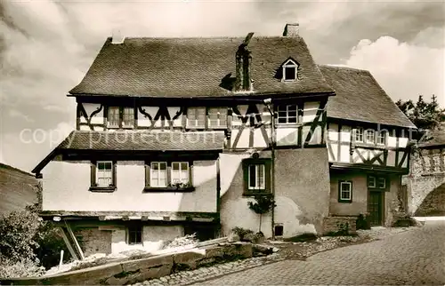 AK / Ansichtskarte 73810824 Enkirch_Mosel altes Fachwerkhaus an der Oberstrasse Enkirch Mosel